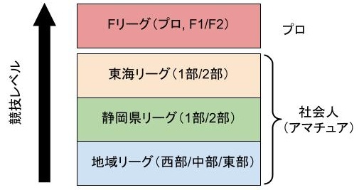フットサルリーグの構成
